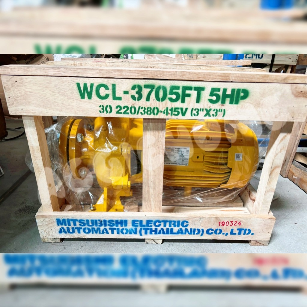 MITSUBISHI ปั๊มหอยโข่ง รุ่น WCL-3705FT (380V.) 3705 วัตต์ / 5HP/ 3X3 ...