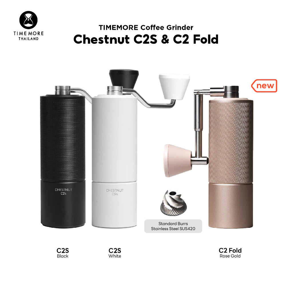 TIMEMORE เครื่องบดกาแฟมือหมุน C2S /C2 Fold