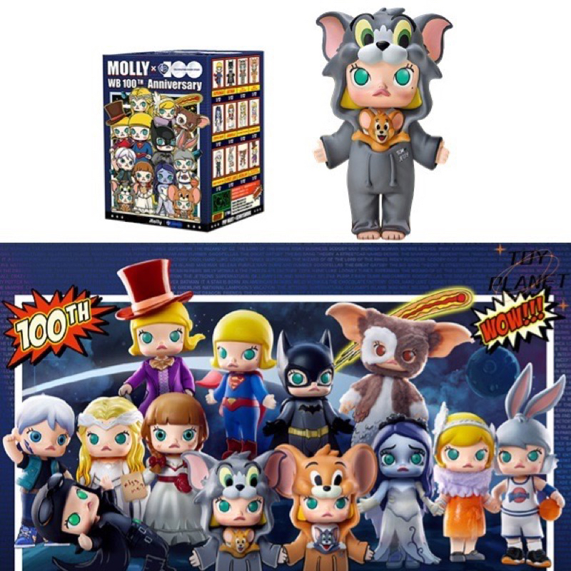 พร้อมส่งในไทย 🇹🇭 ของแท้ Popmart MOLLY × WB 100th Anniversary ครบ