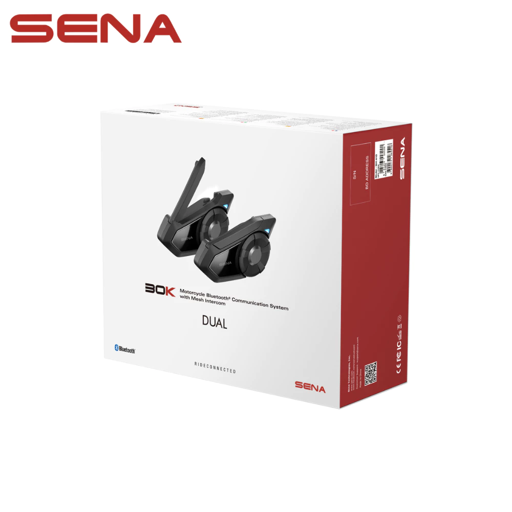 SENA 30K PREMIUM HD SPEAKER หูฟังบลูทูธติดหมวกกันน็อค ประกัน 2 ปี ผ่อน 0% 10 เดือน