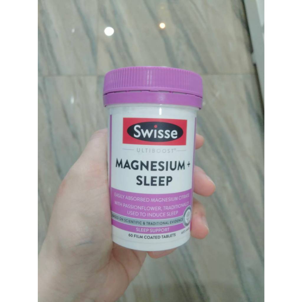 Magnesium + Sleep Swisse แบบเม็ด 60 เม็ด Shopee Thailand