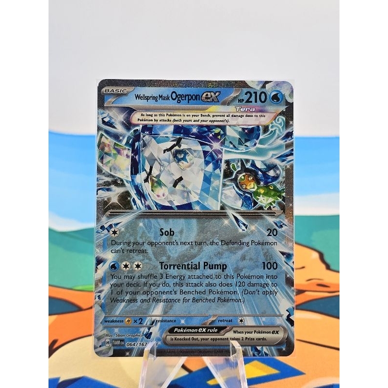 Pokemon Card "Mask Ogerpon EX 064/167" ENG Twilight Masquerade SV06 |  Shopee Thailand