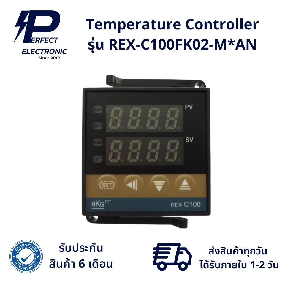 REX-C100FK02-M*AN Temperature Controller รีเลย์เอาต์พุต/เอาต์พุต SSR ...