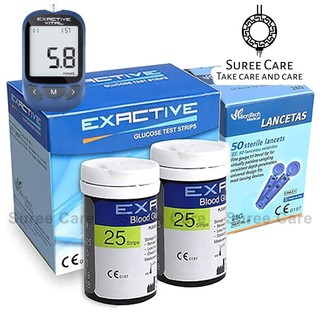 แผ่นตรวจน้ำตาล EXACTIVE VITAL สำหรับ เครื่องวัดระดับน้ำตาล EXACTIVE ...