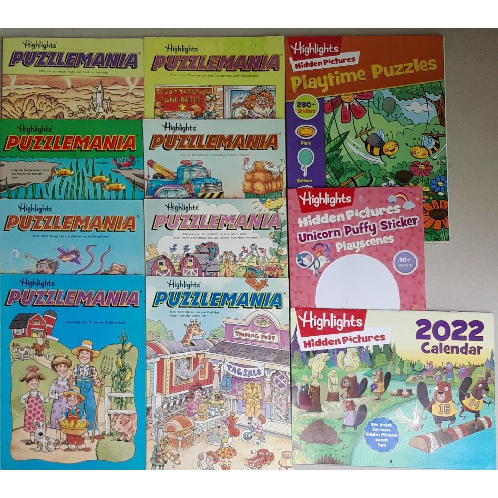 ks25-2 Puzzlemania, Hidden Pictures หนังสือมือสอง ปกอ่อน | Shopee Thailand