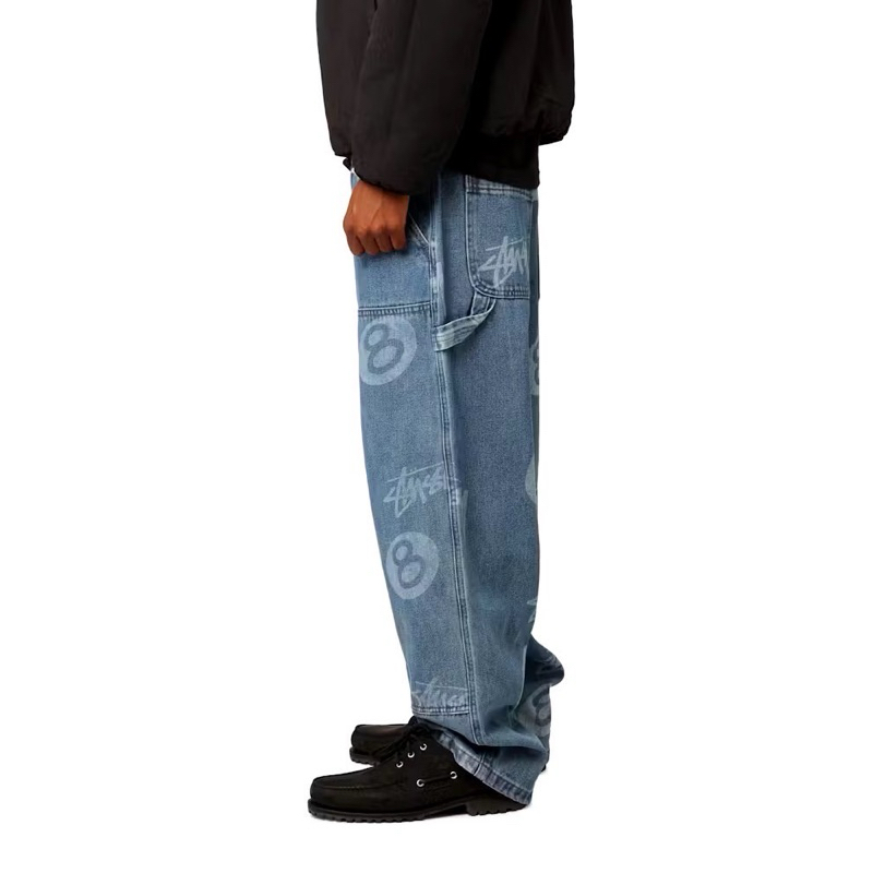 กางเกงยีนส์ STUSSY STOCK 8 BALL CARPENTER JEANS สินค้าพร้อม กางเกงยีนส์ STUSSY STOCK 8 BALL CARPENTER JEANS สินค้าพร้อม