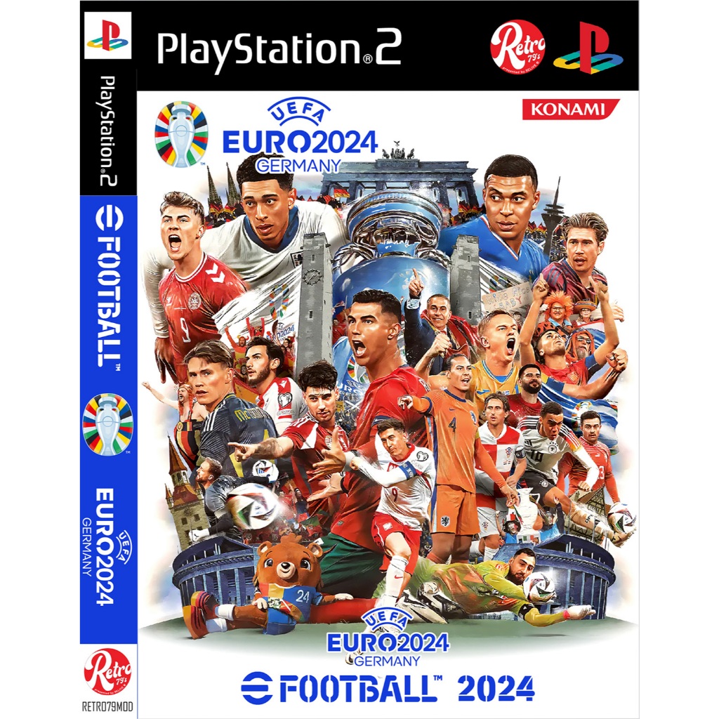 💿 แผ่นเกมส์ PS2 💿 E football 2024 EURO 2024 New Kits 2024/2025 PES