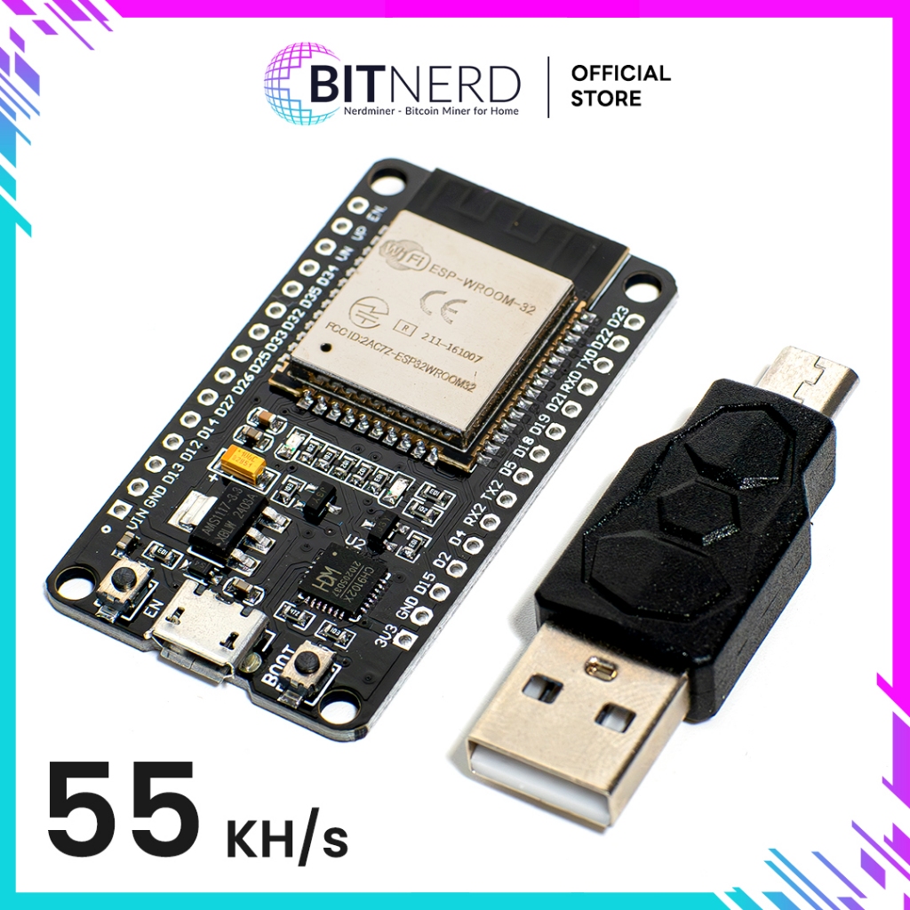  esp32 wifi 9102x dual core wifi bluetooth nerd miner