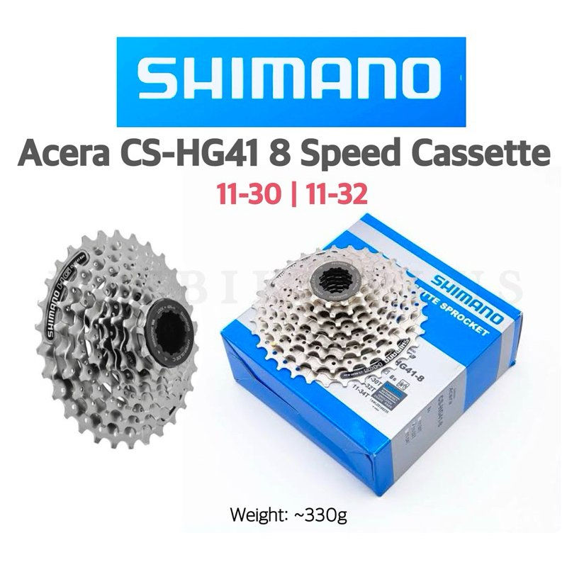 Cassette Arrière Shimano Acera CS-HG41-8, 8 Vitesses, 11-30 Dents - Pour VTT Et Ville