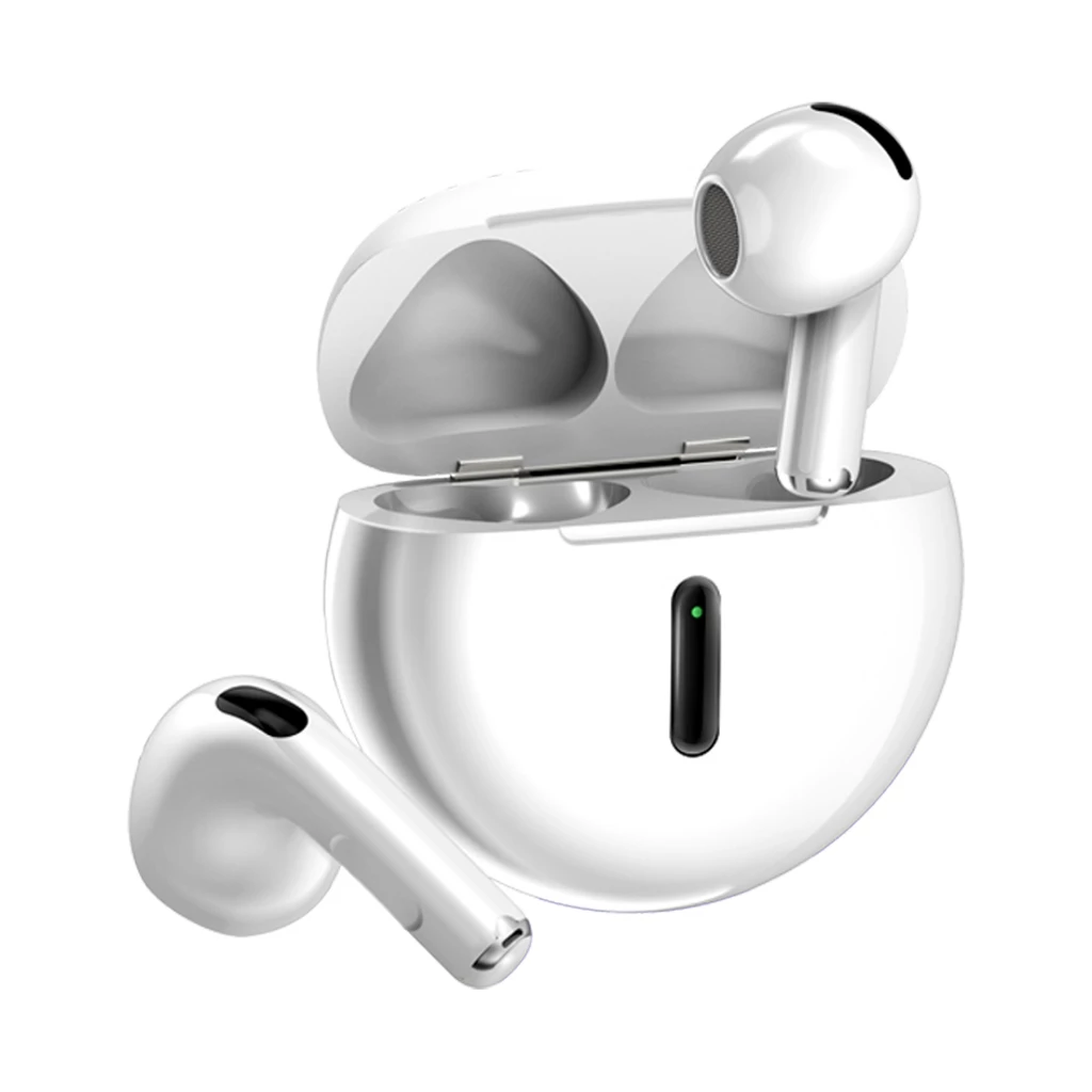 ASAKi AK-PODS6GO True Wireless Bluetooth 5.3 หูฟังไร้สาย หูฟังทรูไวเลท หูฟังบลูทูธพร้อมกล่องชาร์จ ไมค์ชัด เสียงดัง รับประกัน 1 ปี