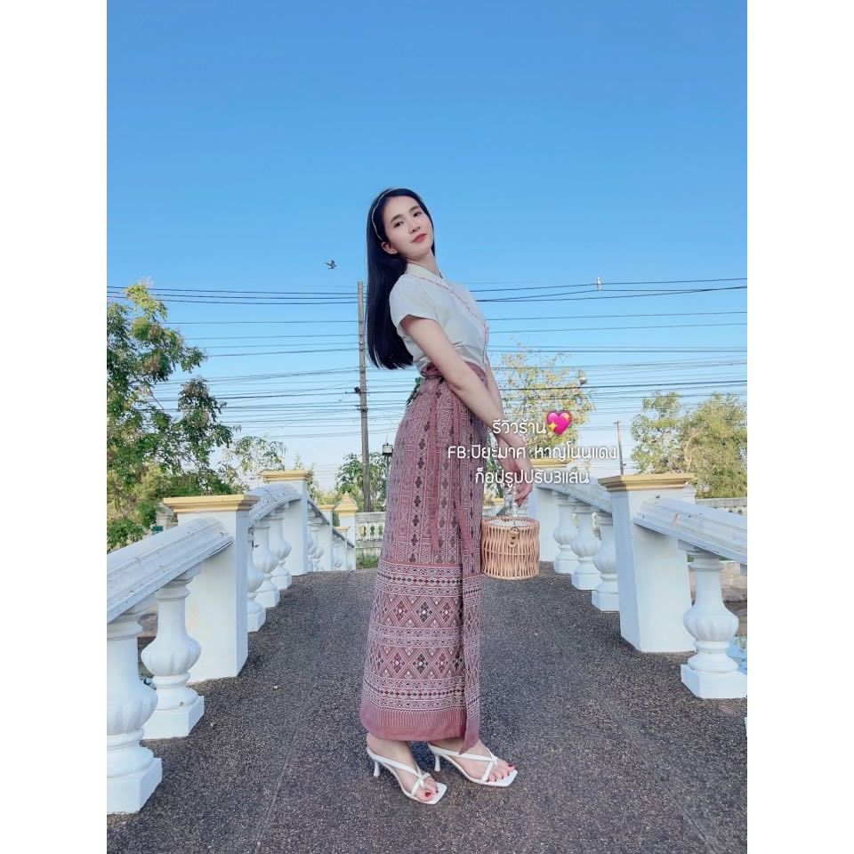 ผ้าถุงผ้าฝ้ายฟรีไซส์ Z58 นุ่งสบาย สีสวย ใส่ได้ทุกโอกาส #ชุดไทยประยุกต์ราคาถูก