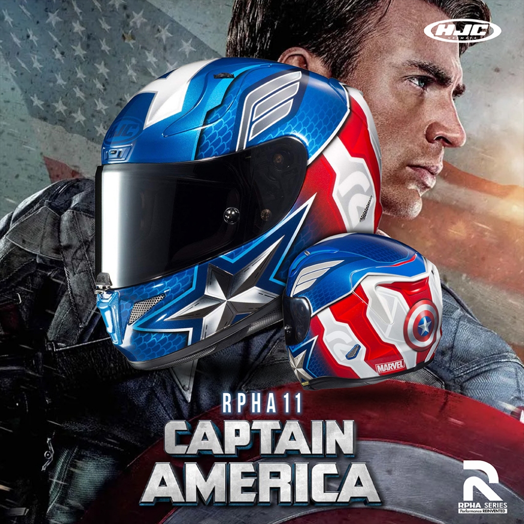 หมวกกันน็อค HJC รุ่น RPHA 11 Captain America (LIMITED EDITION) | Shopee ...