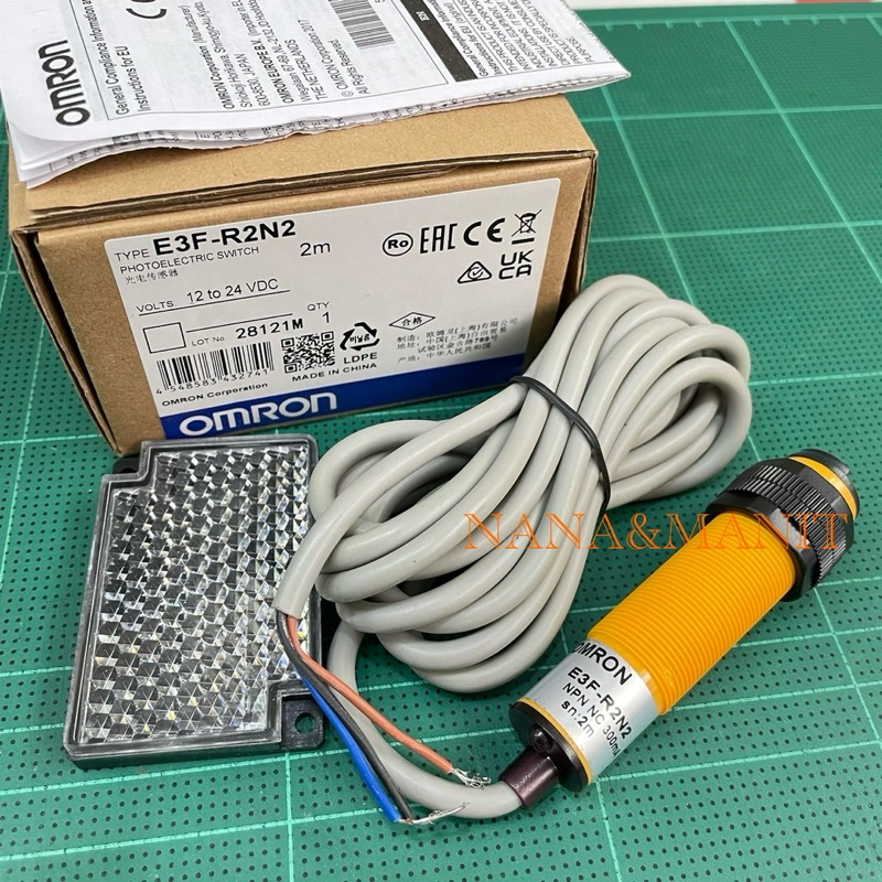 E3F-R2N2 Photoelectric Sensor NPN NC ระยะจับ 2 เมตร มีสินค้า พร้อมส่งใน ...