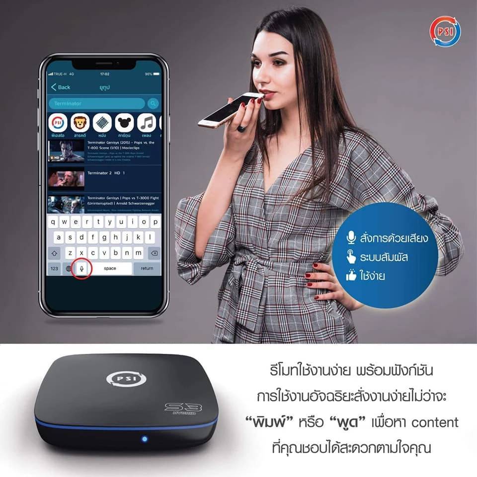 พีเอสไอเอส3 กล่องดาวเทียมS3 ดูทีวีไวไฟดูยูทูปควบคุมผ่านมือถือ PSIS3 ...