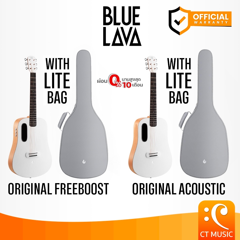 Chitarra Elettroacustica BLUE LAVA Original - 36 Pollici, Leggera Con Custodia