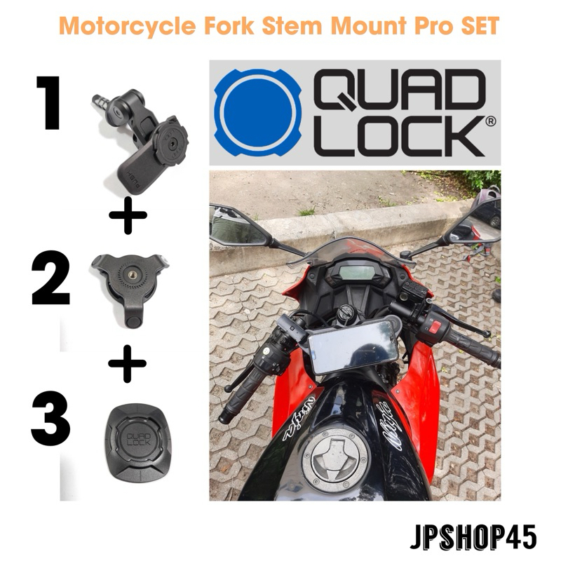 17.5-20.5mm Motorcycle Fork Stem Mount with Arkon Waterproof Case fits Apple iPhone 11 PRO (sku 49252)