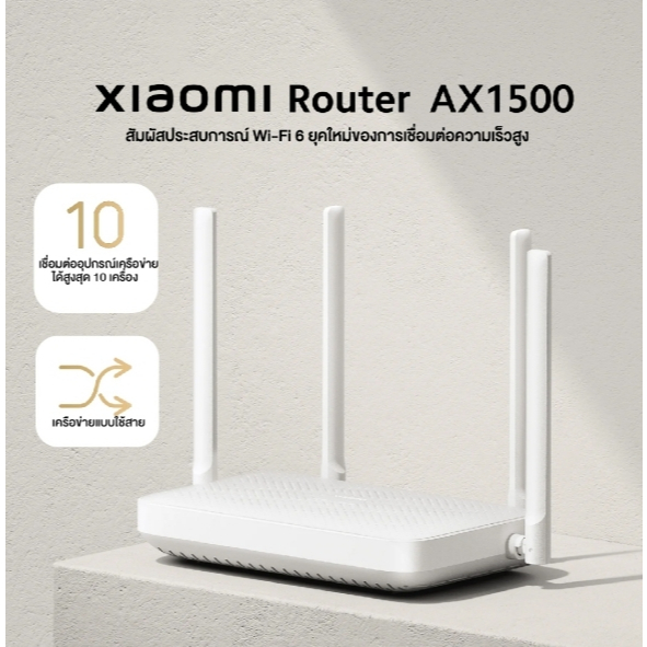 Xiaomi Router AX1500 WiFi 6 Mesh Xiaomi 5GHz speed of up to 1501Mbps ...
