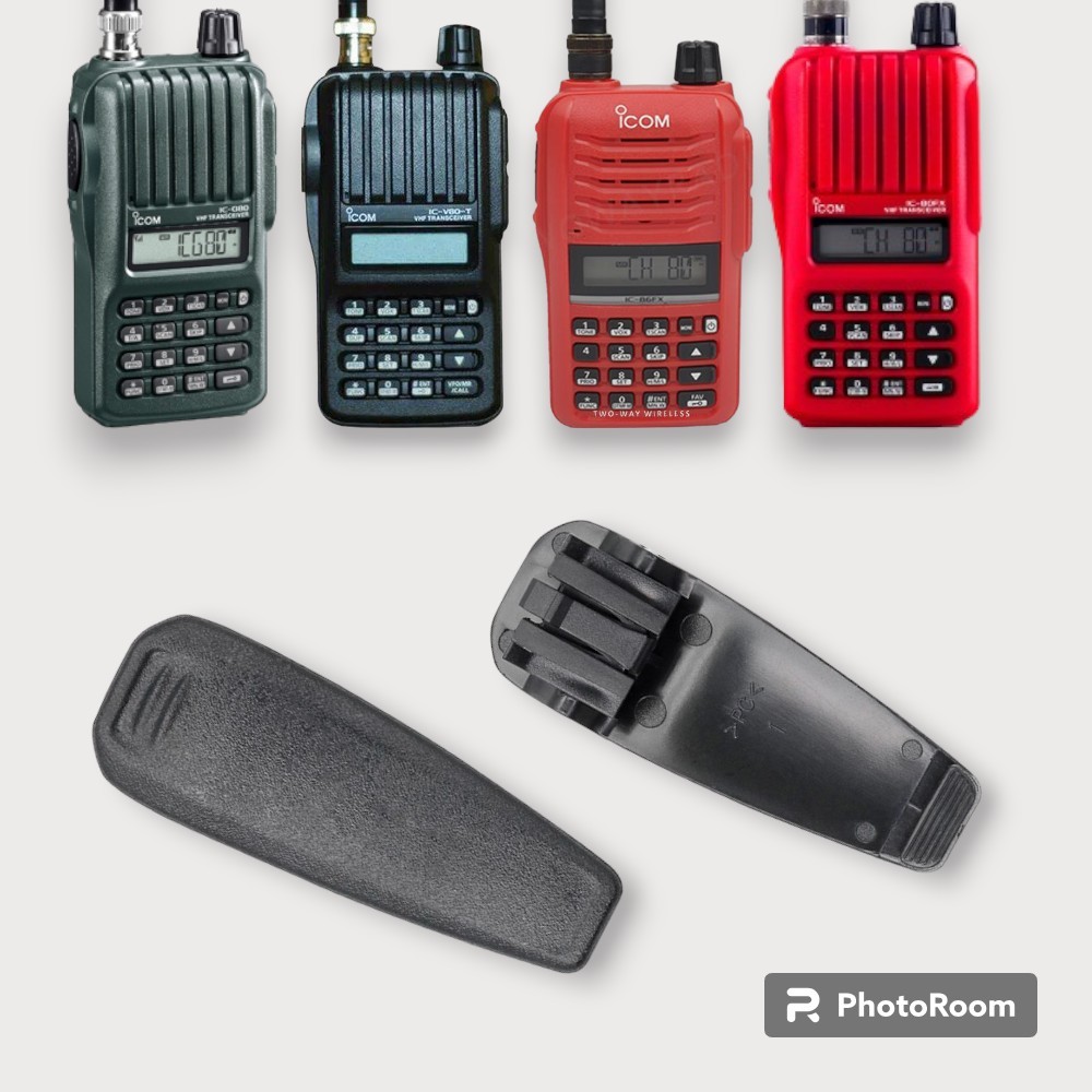 (ร้านค้าในไทย) กิ๊บหนีบวิทยุสื่อสาร(ใหม่) ICOM 80FX,V80,G80,G86,V86 ...