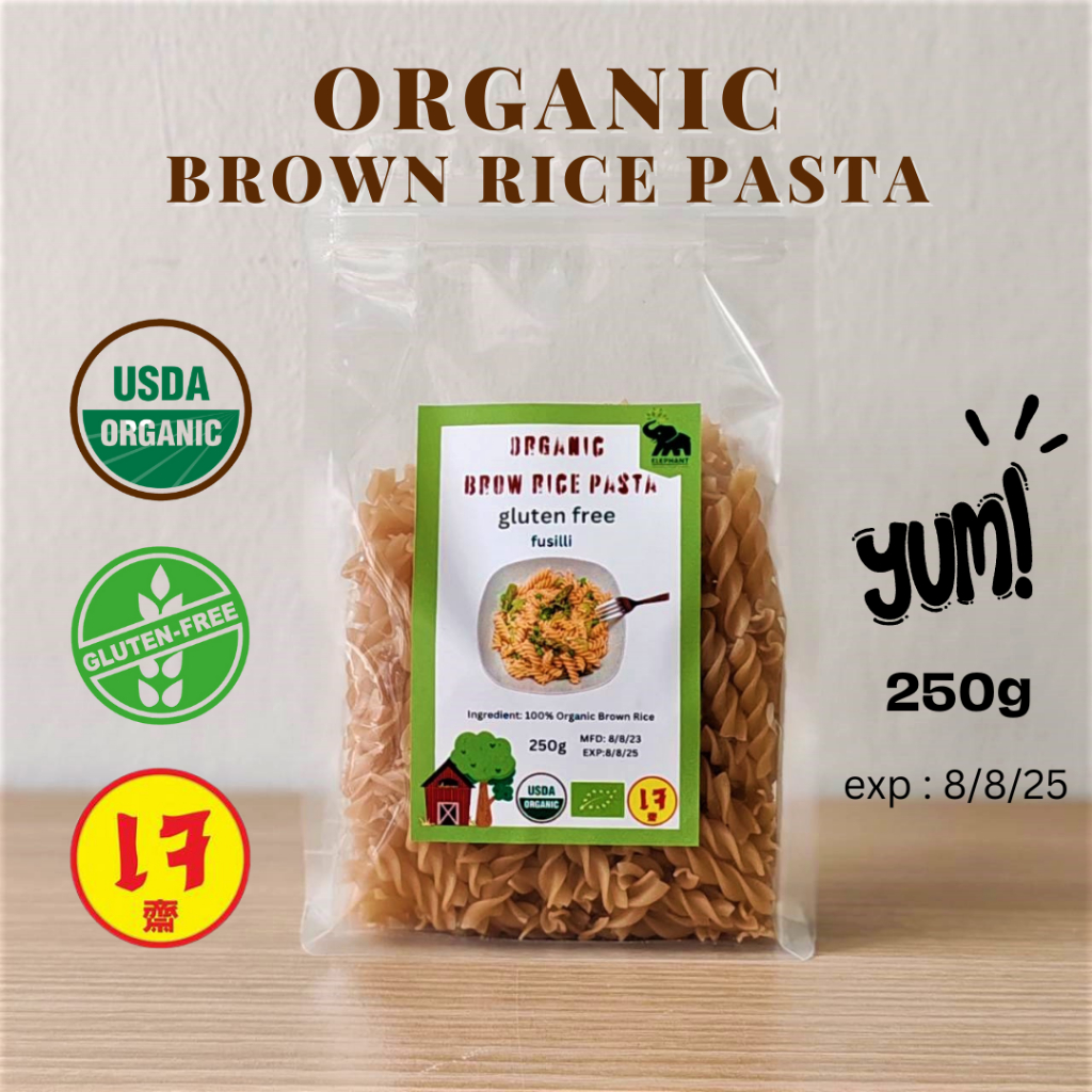 Organic Brown Rice Pasta 250g / Gluten Free Pasta / พาสต้า ข้าวกล้อง ...
