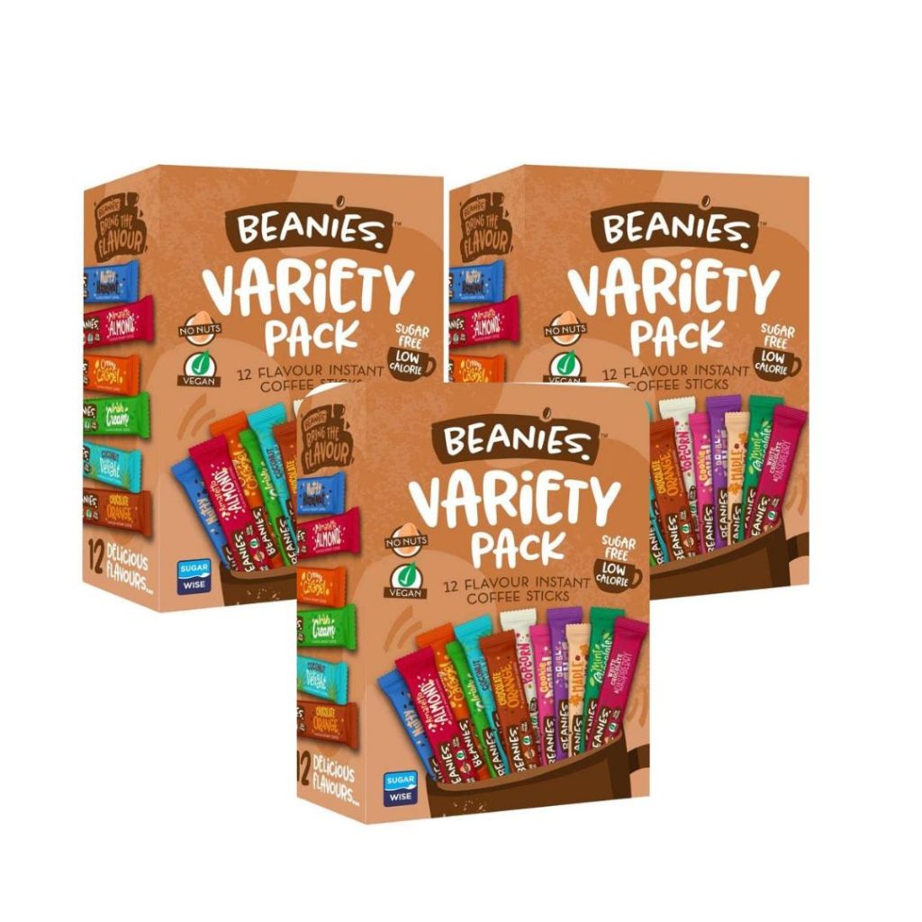 Beanies Pack Instant Coffee Sticks น้ำหนัก 24 กรัม มี 2 แบบ | Shopee ...
