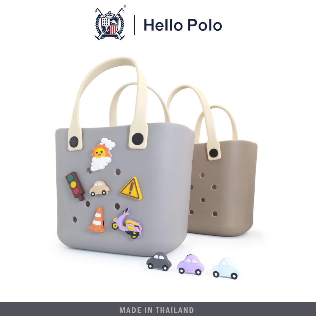Hello Polo กระเป๋า ชายหาด กระเป๋าถือ แฟชั่น พกพาสะดวก แบบกันน้ำ ความจุ ...