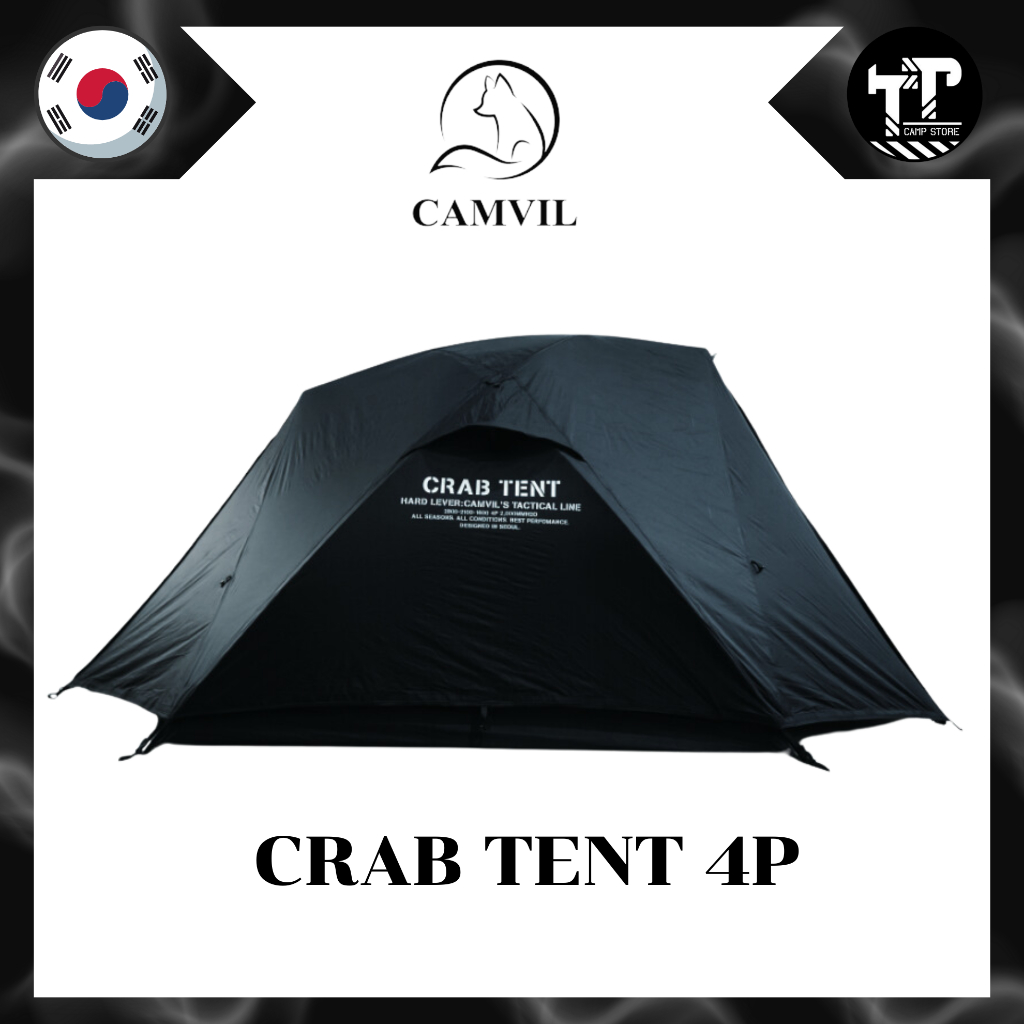 CAMVIL CRAB TENT FULL SET ブラック 4人用