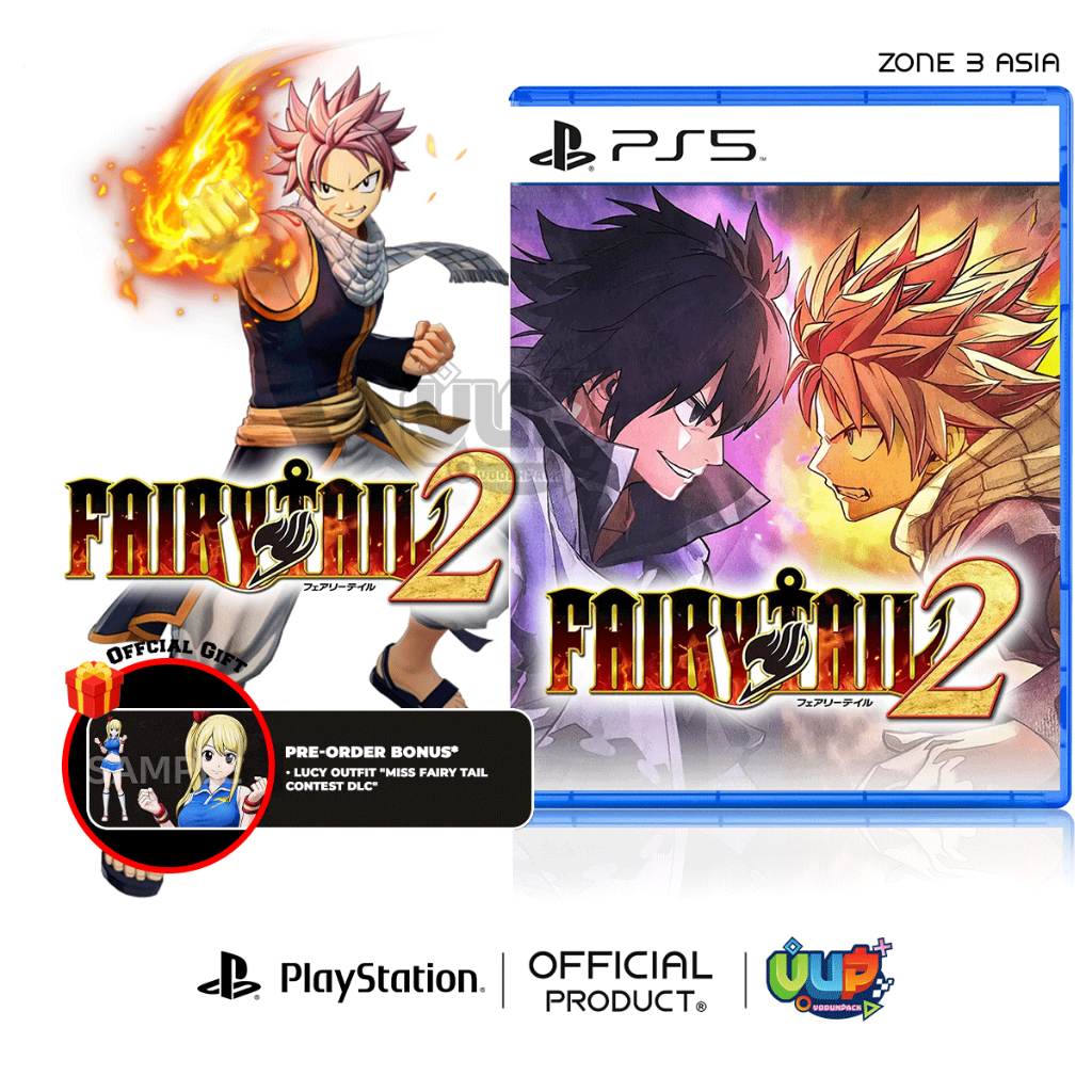 มือ1 พร้อมส่ง PS5 Fairy Tail 2 Standard Edition / Zone 3 Asia Eng แผ่นเกม playstation5