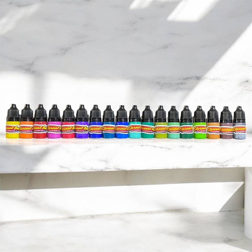 ETERNAL INK 7ML USA. หมึกสักเมกา สีสักลายขวดแบ่ง 7ml. | Shopee Thailand