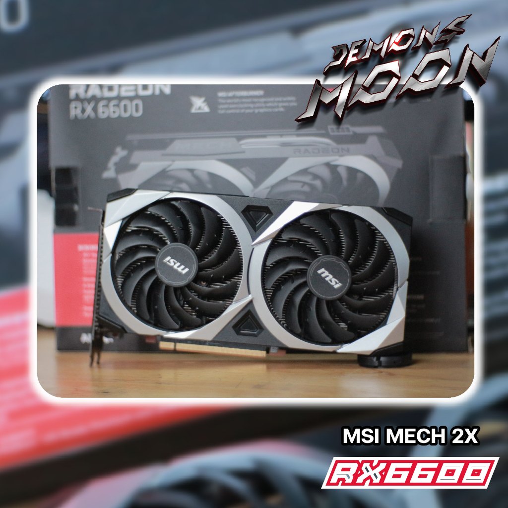 RX 6600 MSI 8G MECH 2X Radeon กาดจอ amd ประกัน ascenti synex 1/2025 + 7 ...