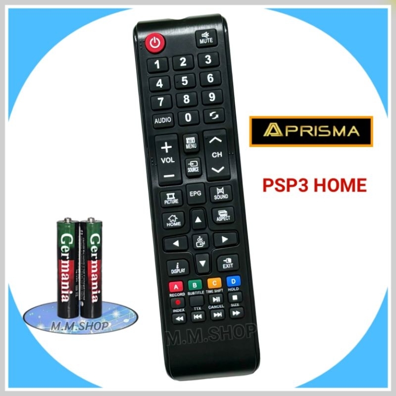 รีโมททีวี LCD/LED ยี่ห้อ Prismapro, Prisma, AJ, Alpha รหัส PSP3 Home ...