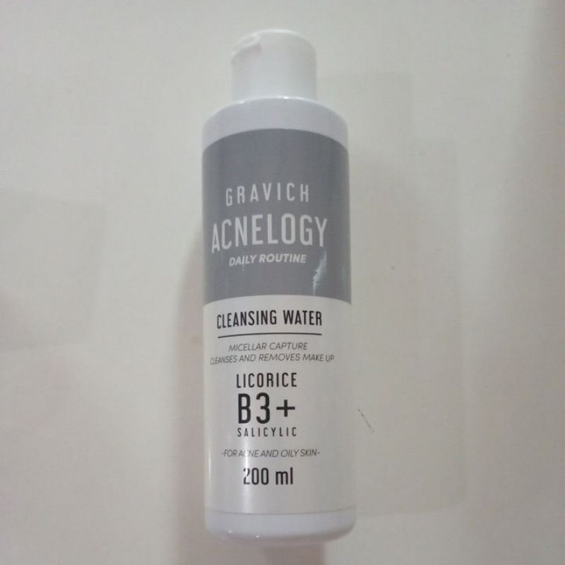 Gravich acnelogy cleansing water 200ml ของแท้ของใหม่ | Shopee Thailand