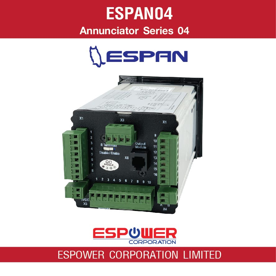 espan-annunciator-series-04-espan04-อุปกรณ์แจ้งเตือนความผิดปกติภายในตู้ไฟฟ้า