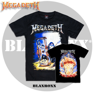 Blaxroxx เสื้อลิขสิทธิ์แท้ Megadeth (MGD007-SUPERSOFT) ผ้า Supersoft cotton