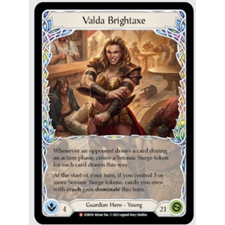 Flesh and blood: Valda, Brightaxe (Blizt deck)​เดคพร้อมเล่น การันตีการ์ดฟอย1ใบในกล่อง