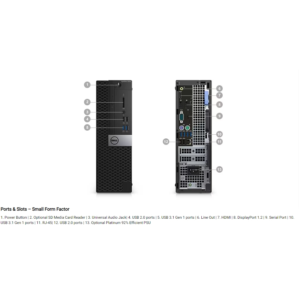 คอมมือสอง-dell-optiplex-5050-sff-cpu-intel-core-i5-7500-3-20ghz-gen-7-ลงโปรแกรมพร้อมใช้งาน