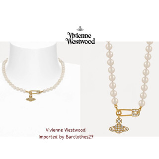 🔺Pre Order🔺 Vivienne Westwood สร้อยคอรุ่น LUCRECE PEARL NECKLACE สีทอง