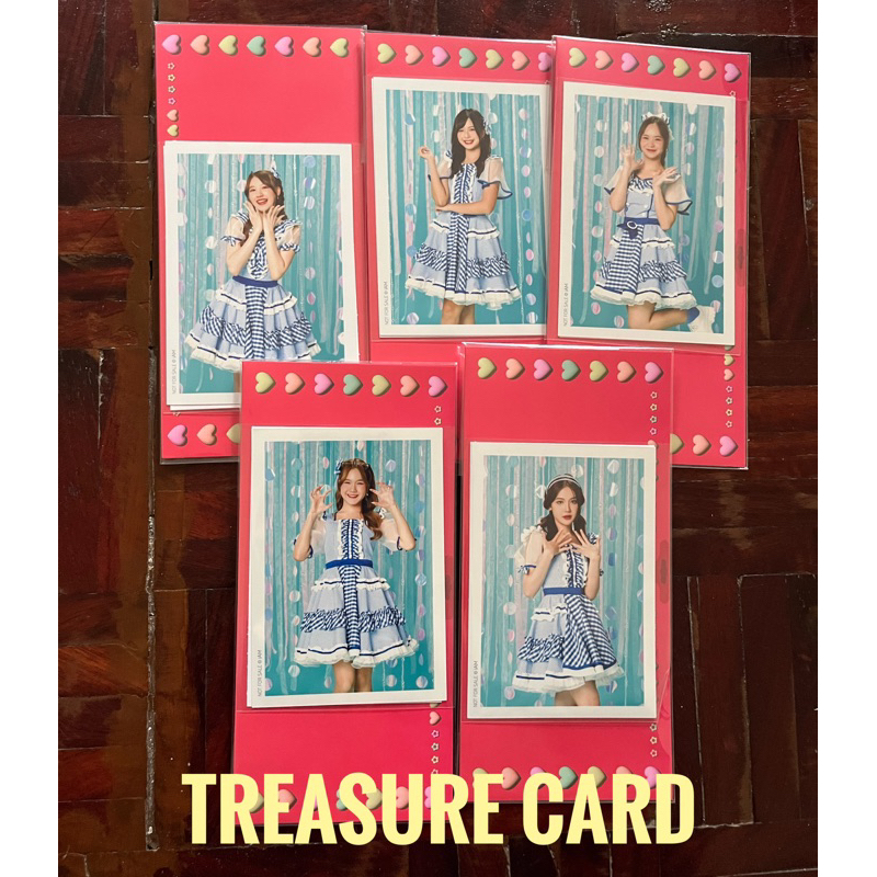 bnk48-album-รูป-การ์ด-treasure-card-การ์ดหีบสมบัติ-gingham-check-เฉพาะเซมบัตสึ-แชมพู-นานา-มีนcgm-แพท-พาขวัญ