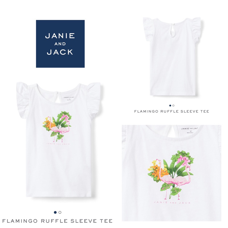 famingo-ruffle-sleeve-tee-เสื้อลาย-นกฟามิงโก้-แบรนด์อเมริกาแท้-janie-and-jack