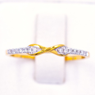 แหวนแถวพันอินฟิ infinity แหวนเพชร แหวนทองเพชรแท้ ทองแท้ 37.5% (9K) ME990