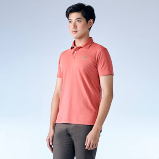 ASTRO DUST RED CUSTOM FIT POLO SHIRT COLLAR เสื้อโปโลปกเชิ้ตสีเเดงASTRO DUST RED ทรงคัสตอมฟิต