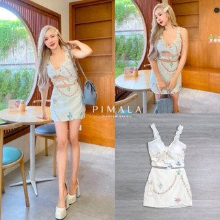 Pimala:เซ็ทเสื้อครอปงานปักน่ารักมาก(*รบกวนเช็คสต๊อกก่อนกดสั่งซื้อ)