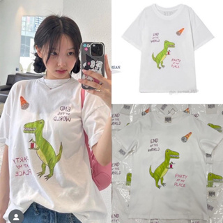 Dino T-shirt 🦖 เสื้อยืดพิมพ์ลายน่ารักมากกก ต้องมีเก็บนะค่ารุ่นนี้ รุ่นใหม่ งานชนช็อป ผ้าใส่สบาย