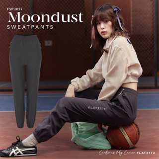 FLAT2112 FSP0027 : MOONDUST SWEAT PANTS กางเกงขายาว ออกกำลังกาย ผ้าร่ม ใส่สบาย