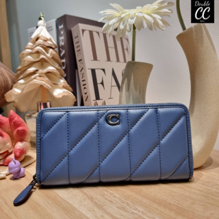 (แท้ 💯%‼ from Factory) 🔆 Model C8570 ACCORDION  ZIP WALLET WITH PILLOW QUILTING