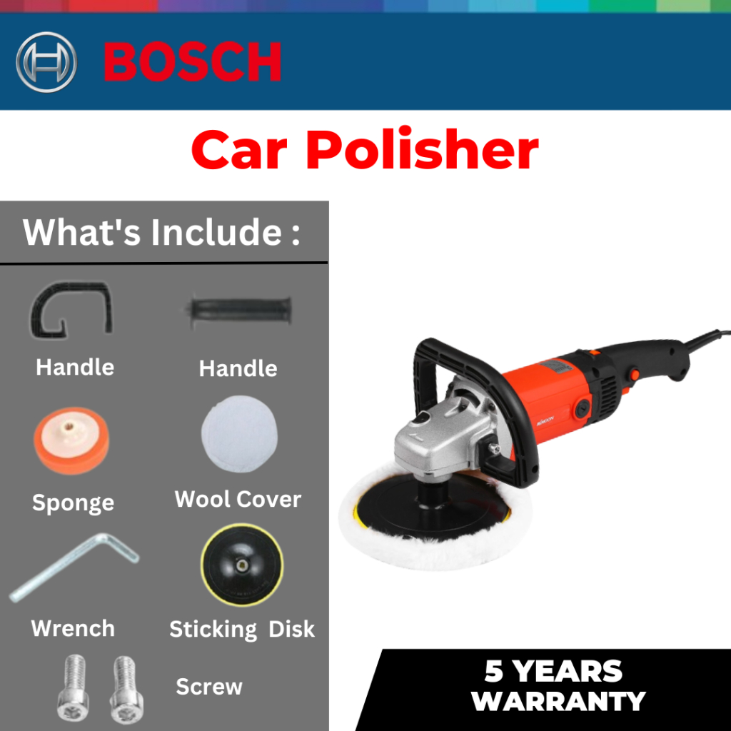 ภาพหน้าปกสินค้าBOSCH Car Polisher 1400W 180mm เครื่องขัดสีรถยนต์ ขัดเงารถยนต์ อเนกประสงค์ จากร้าน dreamhouse_official บน Shopee