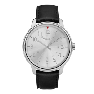 สินค้า Timex TW2R85300 นาฬิกาข้อมือผู้ชาย สายหนัง สีดำ หน้าปัด 43 มม.