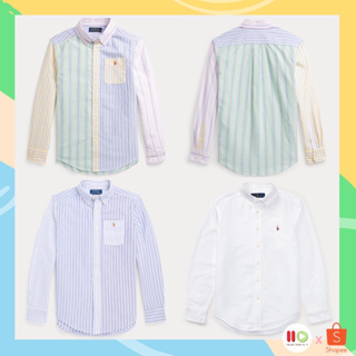 สินค้า 🍭ลด 130.-🍭โค้ด •PTP9SEP• Ralph Lauren Cotton Oxford Sport Shirt (Boys size ของแท้จาก USA🇺🇸)