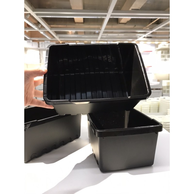 ikea-กล่องเก็บของอเนกประสงค์-ขนาด-17x25x11-ซม-uppsnofsad-กล่องใส่ของขนาดเล็ก-กล่องพลาสติกใส่ของ-กล่องใส่ของเด็ก-ๆ