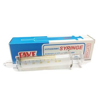 Syringe แก้ว 50 ml หัวให้อาหารทางสายยาง กระบอกป้อนอาหาร