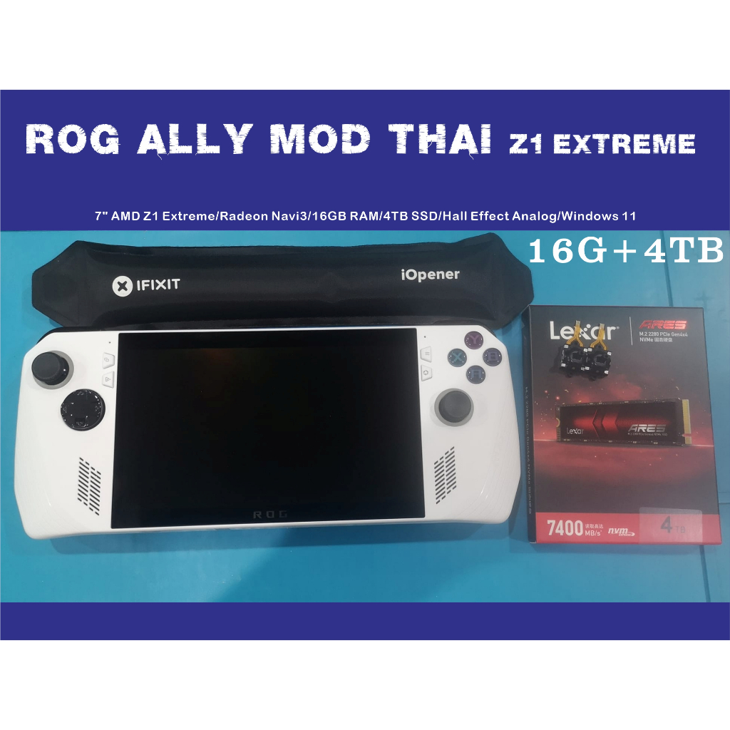 Rog Ally Mod Thai 16G + SSD 2TB 4TB 2280 Ultra upgrade Version | Shopee ...